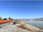 Looking up the UP Coast Sub from Elizabeth St in Alviso